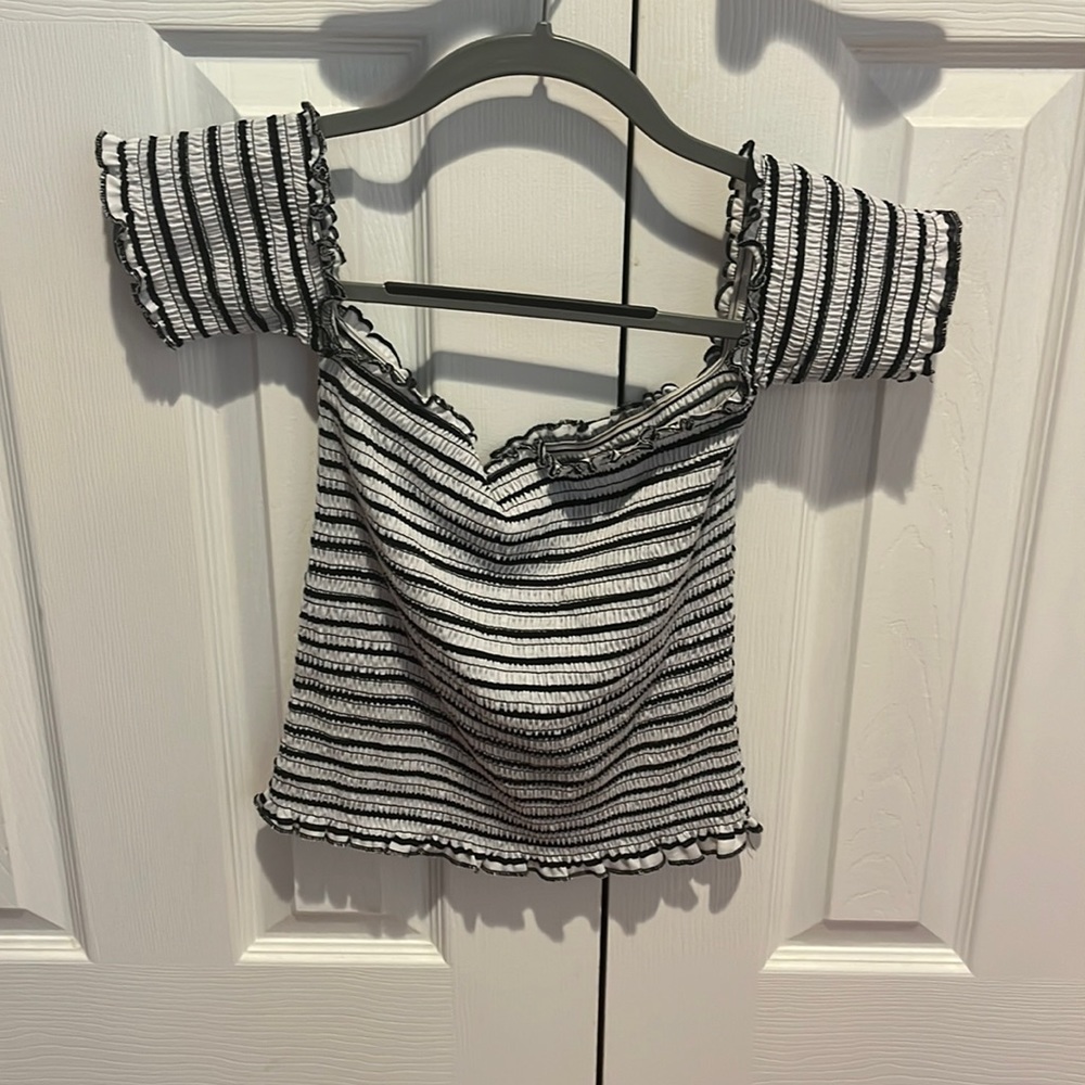 Off the shoulder crop top